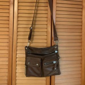 Brown Leather Fossil Bag